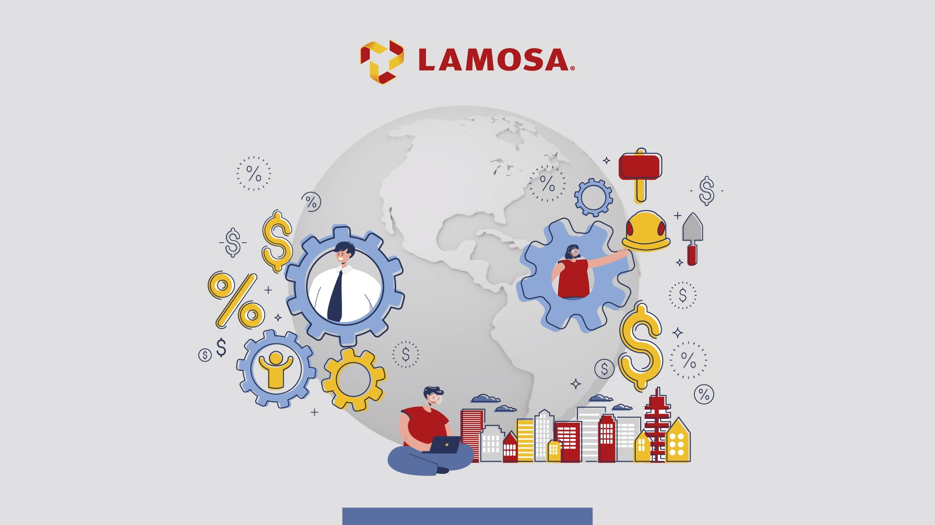 Lamosa | Animación de elmentos 3d y 2d