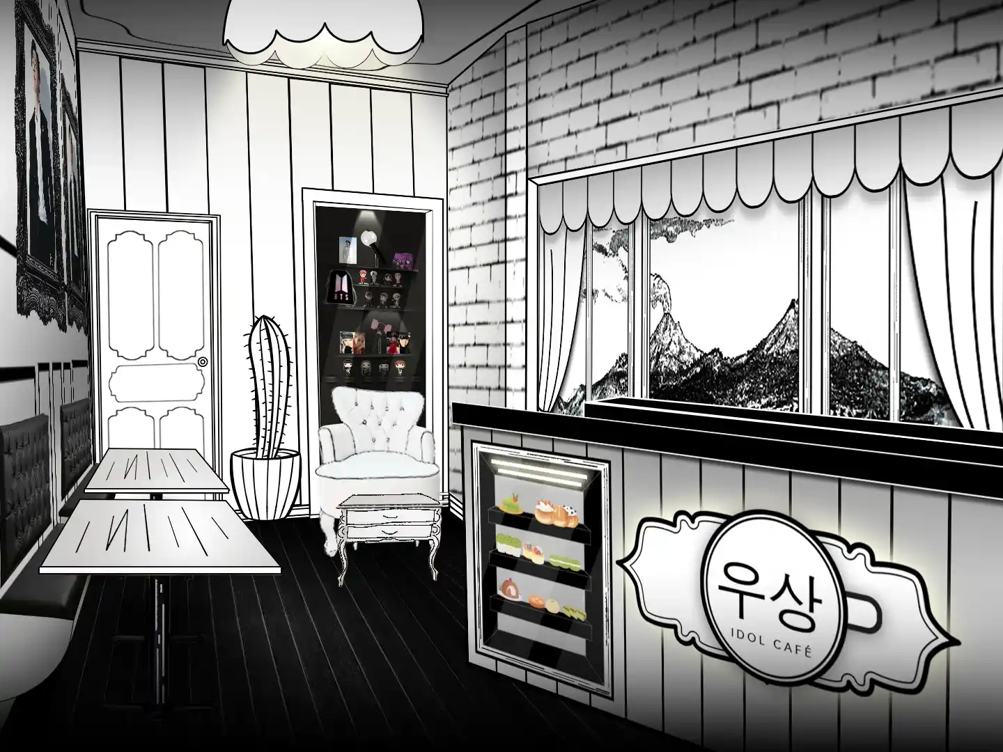 Idol Café | Arte conceptual, diseño de marca, branding cafetería